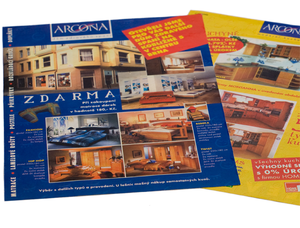 Série nabídkových letáků