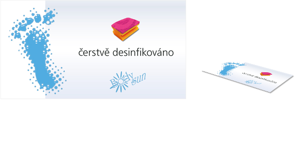 Označení desinfekce