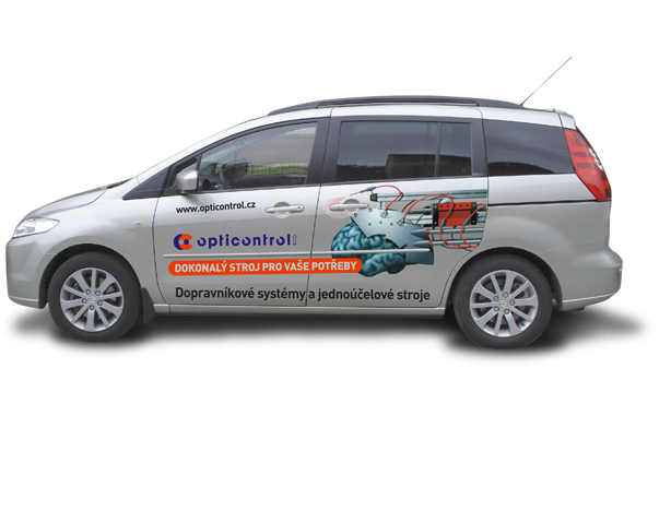 Polep firemního vozu