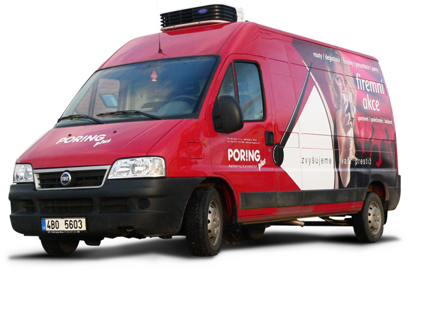 Polep firemní dodávky