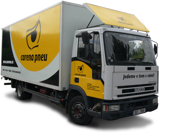 Reklamní polep kamionu